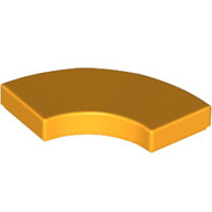 Lego destička hladká čtvrtina kruhu 2x2, světle oranžová (6334203)